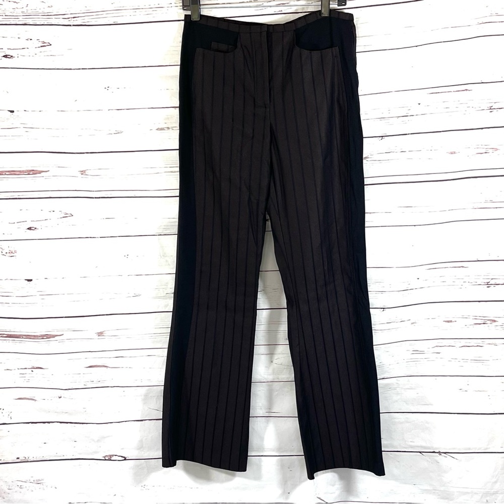 Joseph Ribkoff Women's Pant Straight Leg Black/Brown Size 8 - Picture 1 of 8